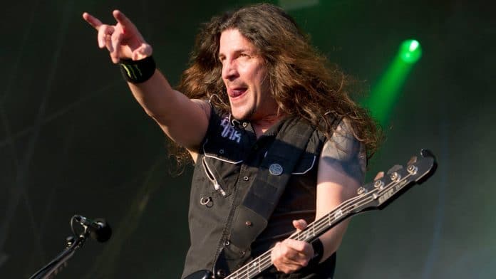 Frank Bello de Anthrax. Foto: Katja Ogrin/Redferns
