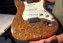Este artista ha fabricado una guitarra eléctrica con 1.200 lápices de colores (Video) Así se fabrica una guitarra con 1.200 lápices de colores (Video)