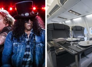 Así es por dentro el increíble avión de GUNS N' ROSES (Fotos)