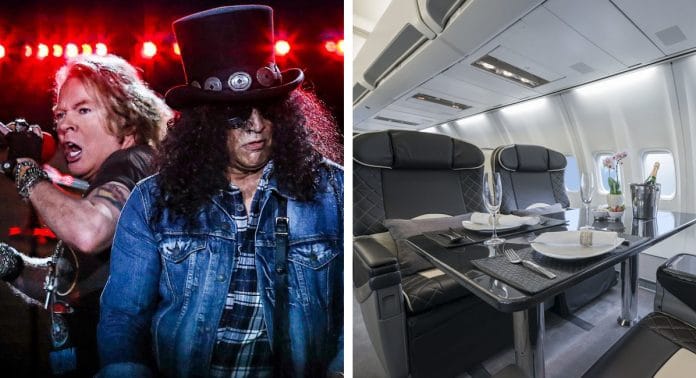 Guns N' Roses y el avión de la gira Así es por dentro el increíble avión de GUNS N' ROSES (Fotos)