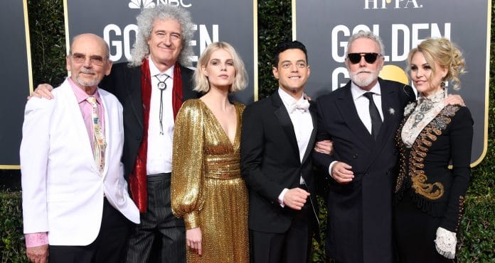 Rami Malek, Brian May y parte de La película de QUEEN