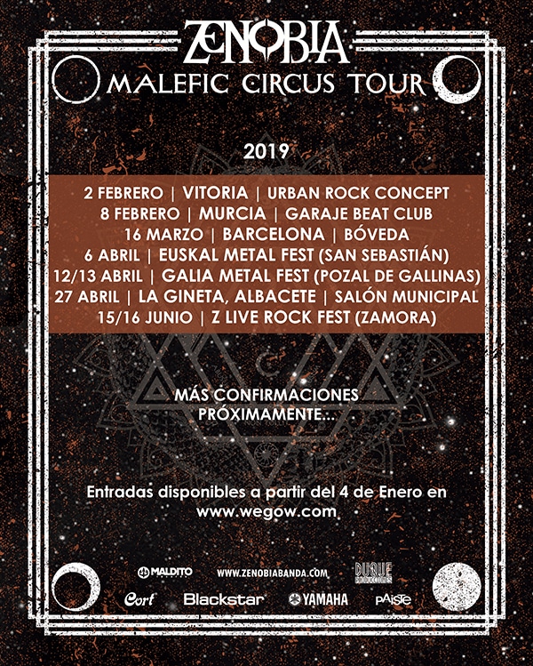 ZENOBIA estrena nueva canción con Jake E (ex-AMARANTHE) y Fernanda Lira (NERVOSA)
