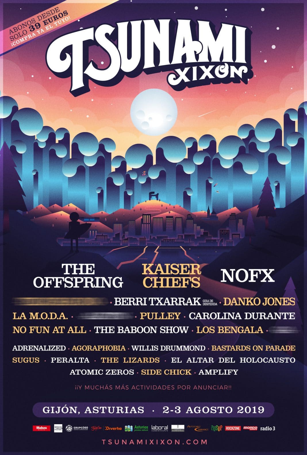 THE OFFSPRING encabezará el TSUNAMI XIXÓN y el BARNA 'N' ROLL THE OFFSPRING encabezará el TSUNAMI XIXÓN y el BARNA 'N' ROLL