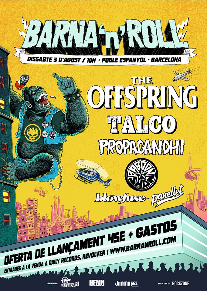 THE OFFSPRING encabezará el TSUNAMI XIXÓN y el BARNA 'N' ROLL THE OFFSPRING encabezará el TSUNAMI XIXÓN y el BARNA 'N' ROLL