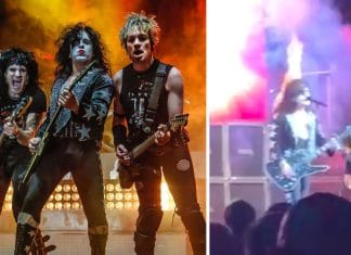 Vocalista de HAIRBALL se quema el pelo mientras sigue tocando (Video)