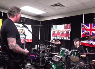Así ensaya METALLICA justo antes de un concierto (Video)