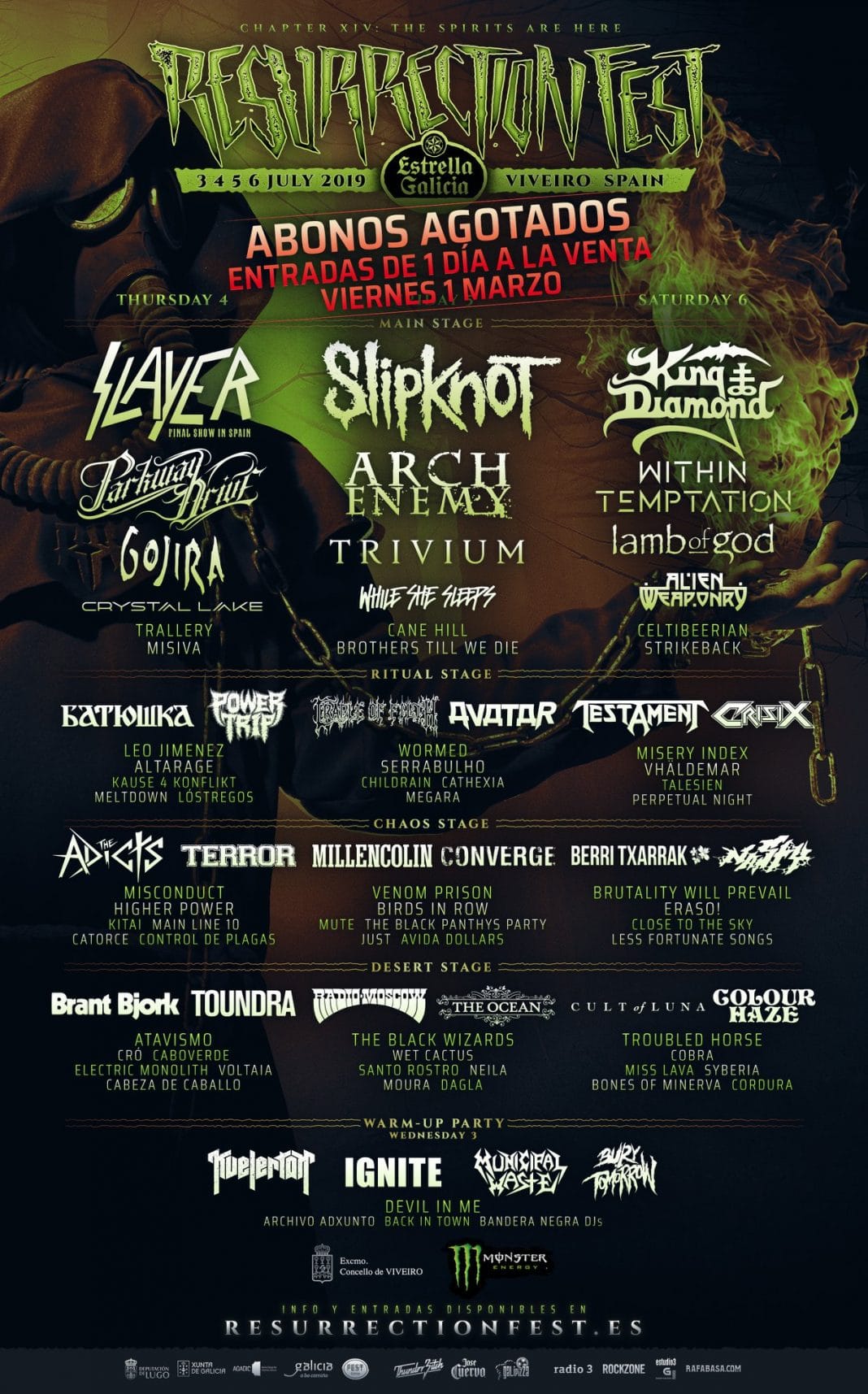 RESURRECTION FEST volverá en 2020 para celebrar su 15 aniversario RESURRECTION FEST volverá en 2020 para celebrar su 15 aniversario