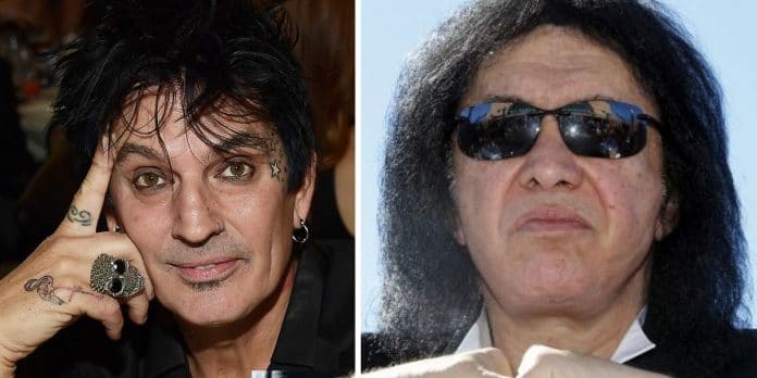 Tommy Lee (Mötley Crüe) y Gene Simmons. (KISS). Foto Lee: Matt Winkelmeyer, Getty Images
