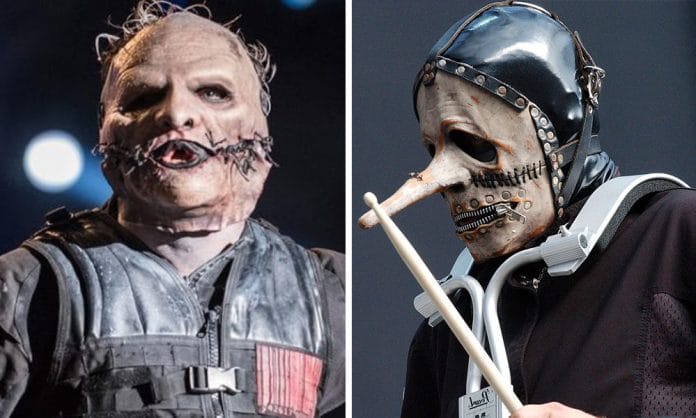 Corey Taylor y Chris Fehn. Foto Corey: Getty. Foto Chris: Redferns, Rob Verhorst