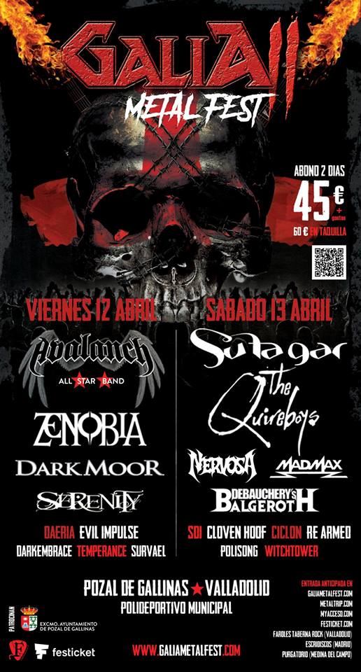 GALIA METAL FEST 2019 | Cartel, grupos, entradas, horarios y más información