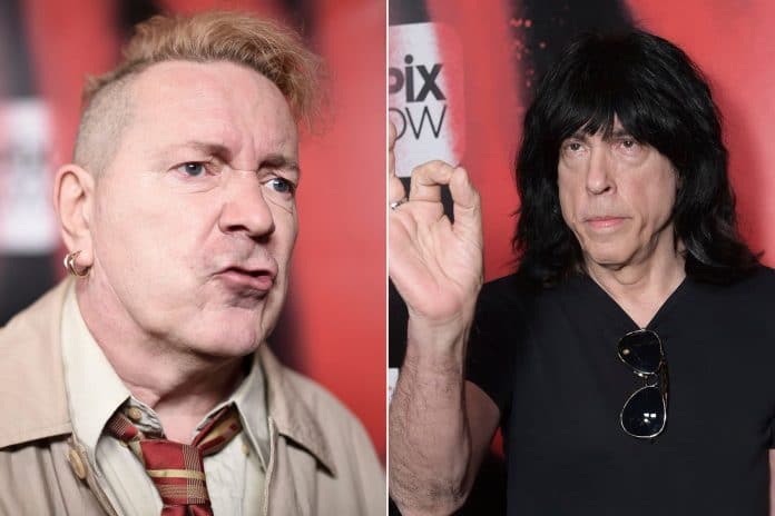 Johnny Rotten (Sex Pistols) y Marky Ramone (Ramones). Foto: Rolling Stone