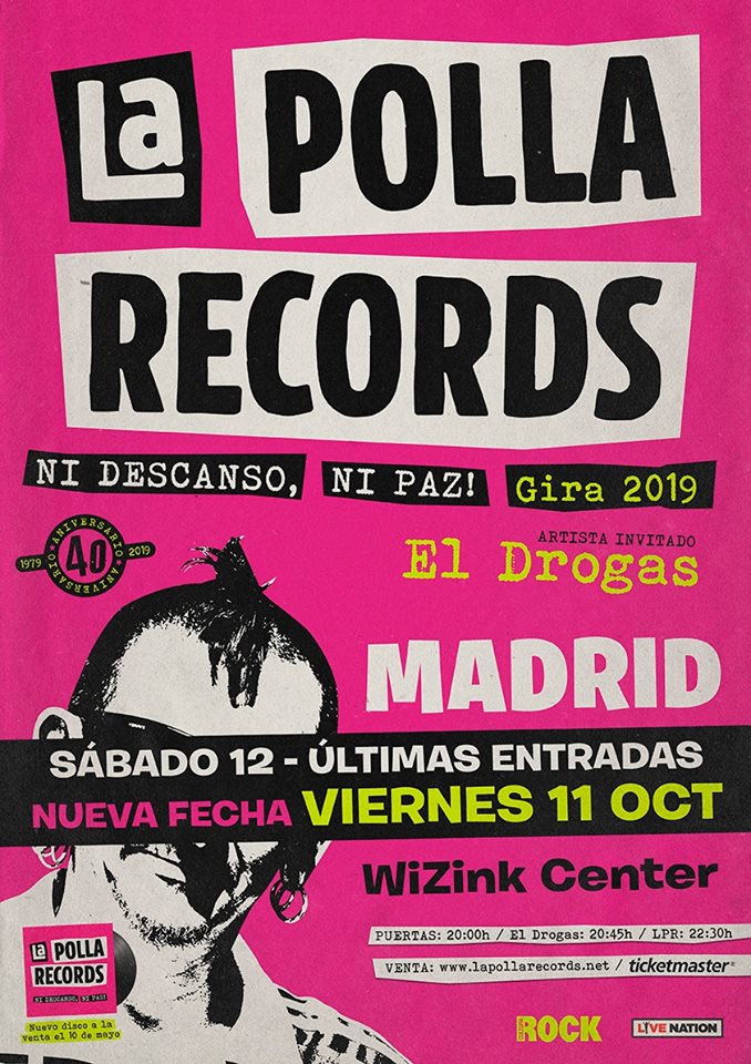 LA POLLA RECORDS: entradas agotadas en Bilbao y nuevas fechas para Bilbao y Madrid LA POLLA RECORDS: entradas agotadas en Bilbao y nuevas fechas para Bilbao y Madrid