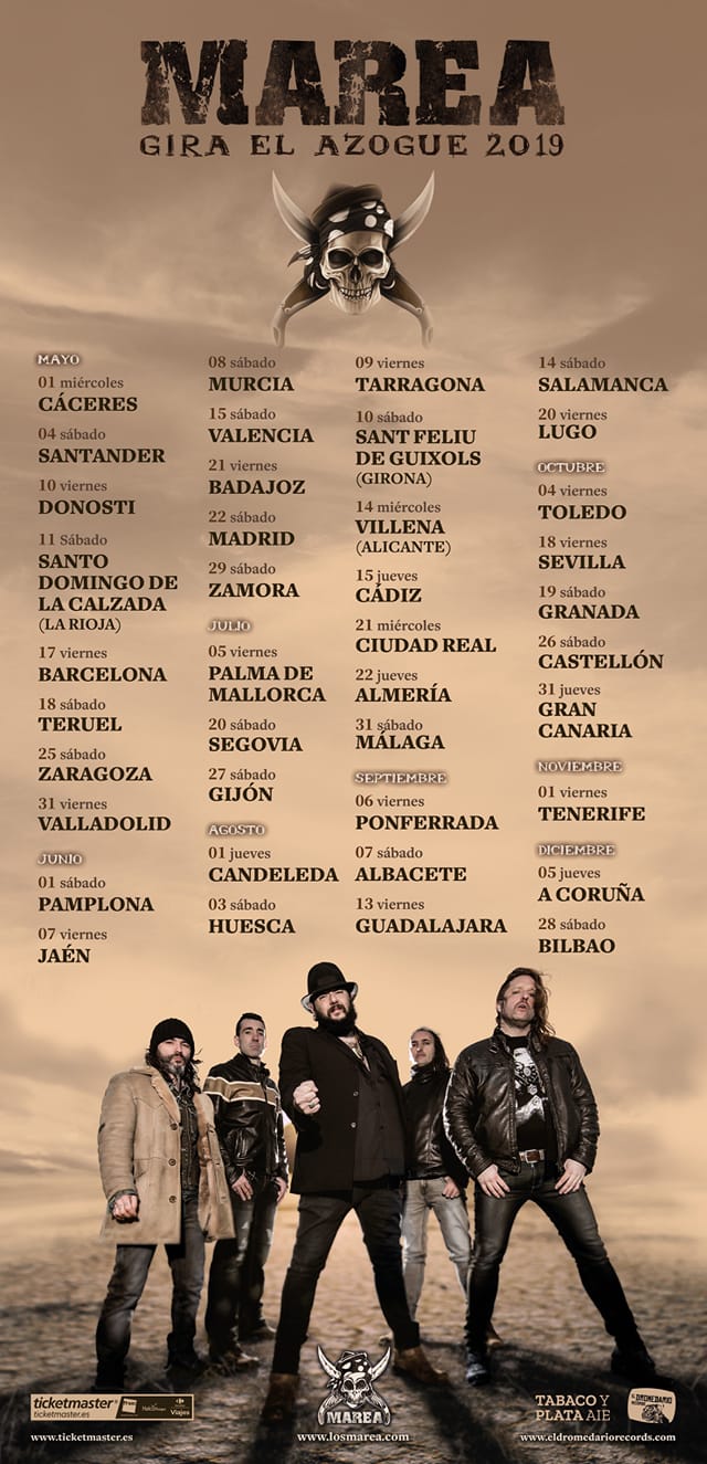 MAREA: primeras fechas de la gira "El Azogue". Entradas y más información