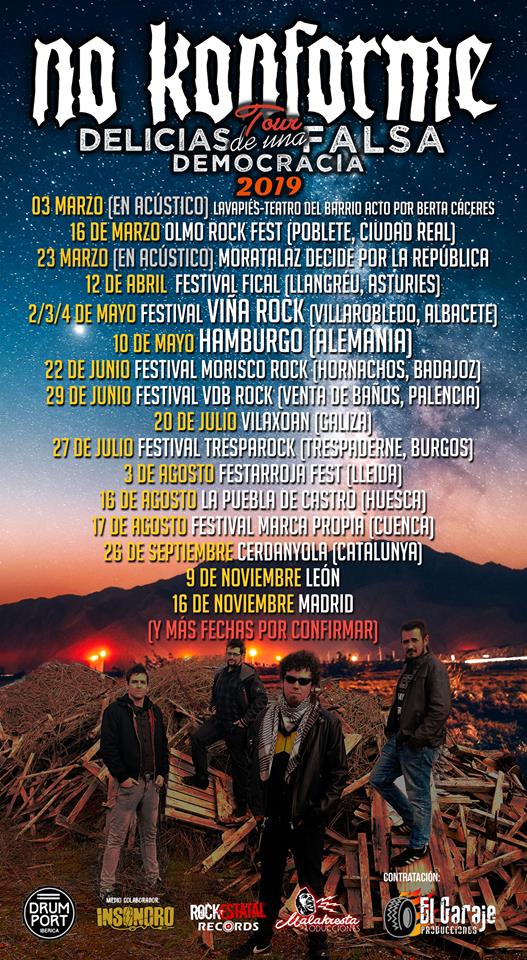 NO KONFORME anuncia nuevas fechas de su gira "Delicias De Una Falsa Democracia" NO KONFORME anuncia nuevas fechas de su gira "Delicias De Una Falsa Democracia"