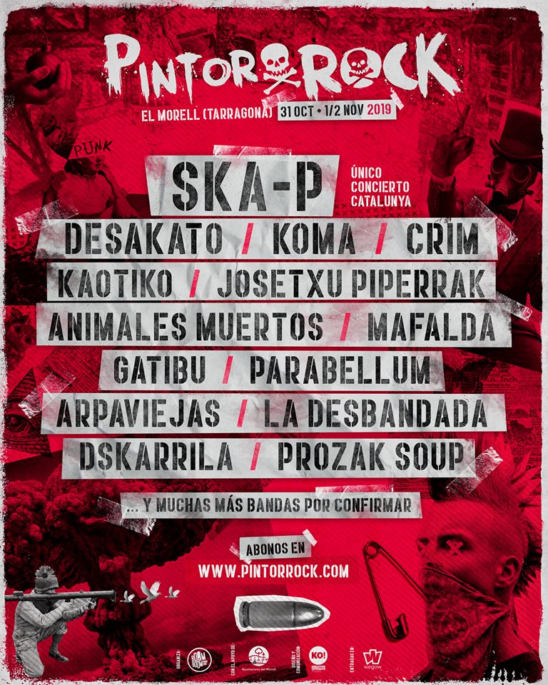 SKA-P encabeza la próxima edición del PintorRock de El Morell (Tarragona)