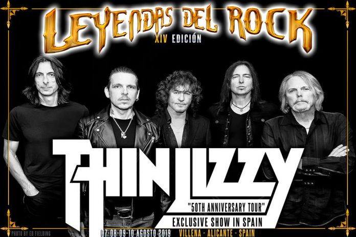 Thin Lizzy THIN LIZZY encabezará el festival LEYENDAS DEL ROCK 2019