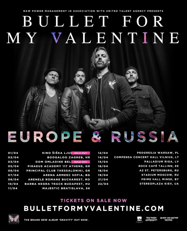 Bullet For My Valentine Polska 2018 BULLET FOR MY VALENTINE: Mira el video del concierto completo en Moscú