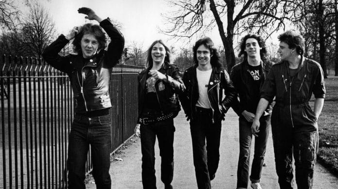Iron Maiden a principios de los '80. Foto: Virginia Turbett / Getty Images