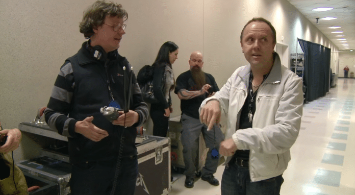 Lars Ulrich de Metallica con Tom