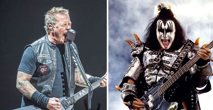 Metallica y Kiss. Foto Metallica: Pittsburgh Post-Gazette.