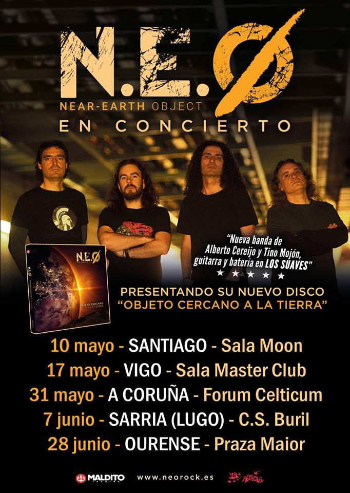N.E.O., el nuevo grupo con miembros de LOS SUAVES, anuncia los primeros conciertos N.E.O., el nuevo grupo con miembros de LOS SUAVES, anuncia los primeros conciertos