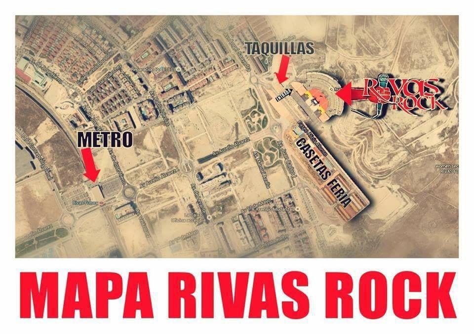 RIVAS ROCK 2019: Horarios, como llegar, plano y recomendaciones RIVAS ROCK 2019: Horarios, como llegar, plano y recomendaciones
