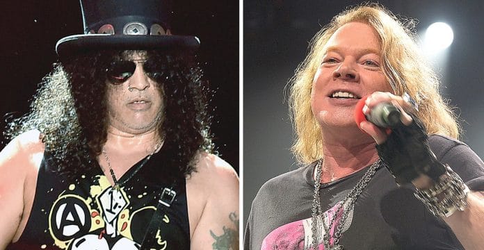 Slash y Axl Rose. Foto Slash: Kevin Winter, Getty Images. Foto Axl: Gustavo Caballero, Getty Images