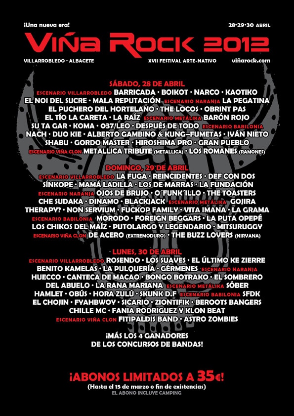 La historia del VIÑA ROCK: desde 1996 hasta 2019 La historia del VIÑA ROCK: desde 1996 hasta 2019