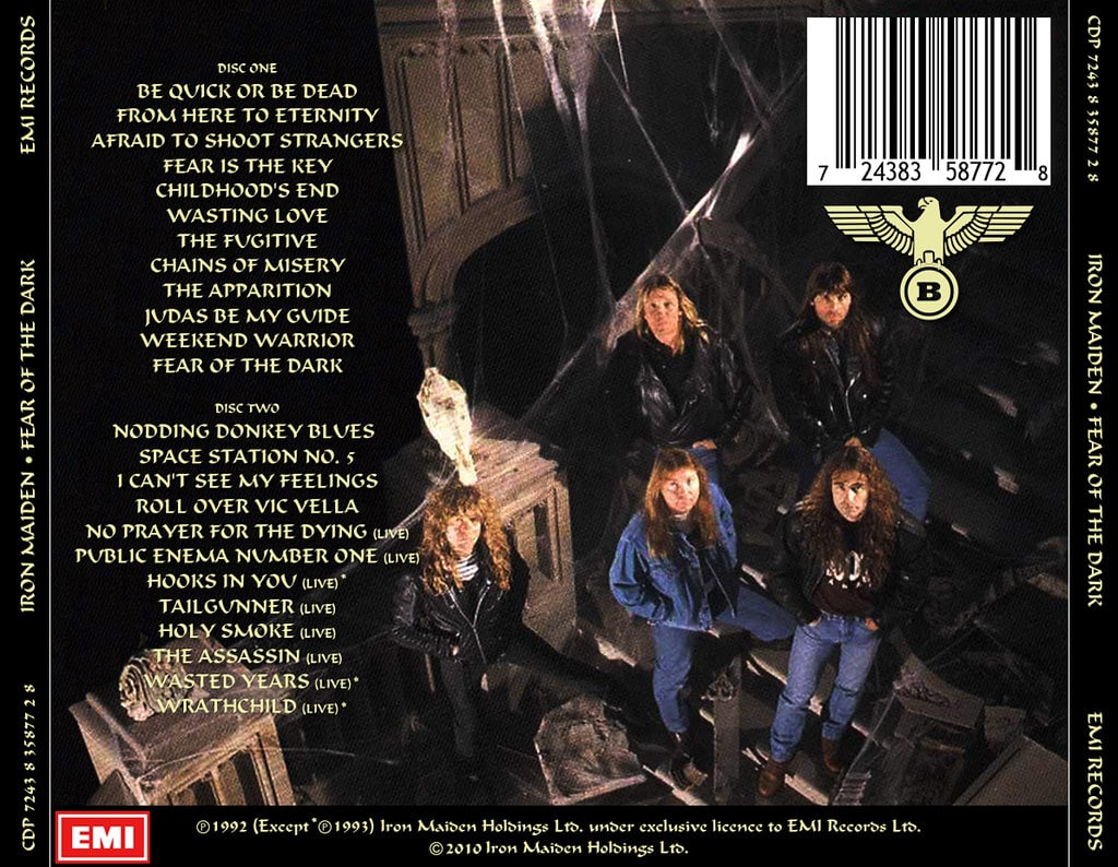 IRON MAIDEN: 27 años de "Fear Of The Dark" y estas son sus curiosidades IRON MAIDEN: 27 años de "Fear Of The Dark" y estas son sus curiosidades