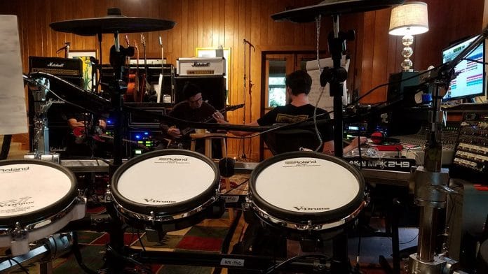 Megadeth en el estudio. Foto: Twitter Megadeth