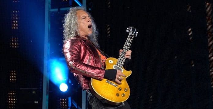 Kirk Hammett de Metallica en Milán. Foto: Youtube