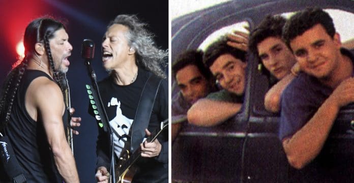 Metallica y Los Nikis. Foto Metallica: Youtube Cuando METALLICA troleó a sus fans con esta épica versión de LOS NIKIS (Video)