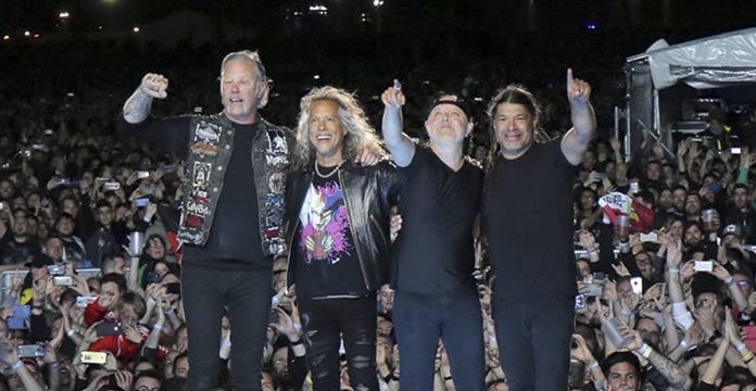 Metallica en Madrid en 2019. Foto: Facebook oficial grupo
