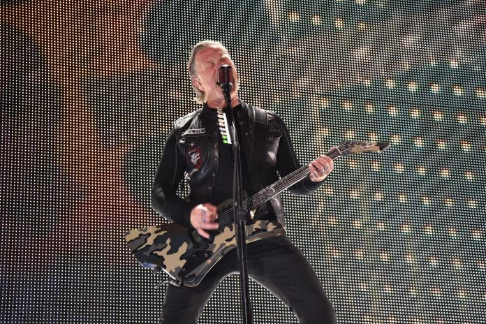 James Hetfield de Metallica en Madrid. Foto: Live Nation METALLICA: La gira