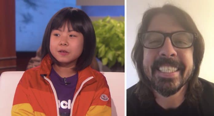 Yoyoka Soma y Dave Grohl (Foo Fighters)