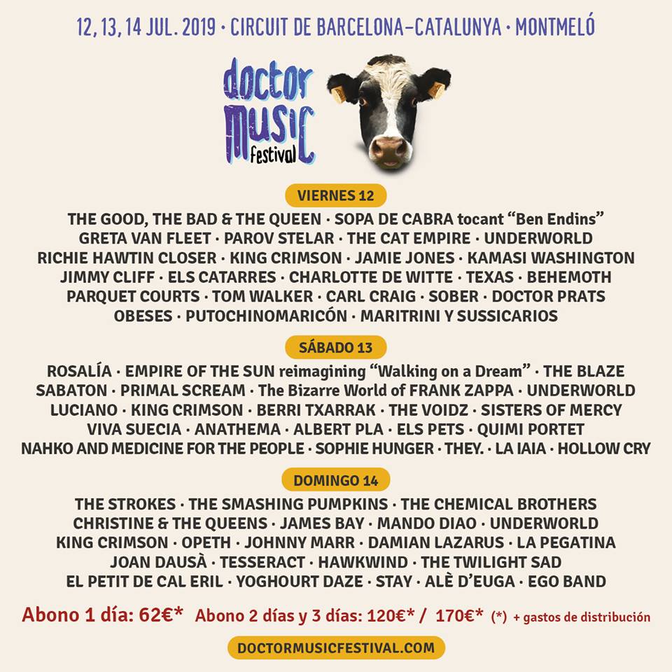 DOCTOR MUSIC FESTIVAL 2019 cancelado por "el alto número de devoluciones de abonos"