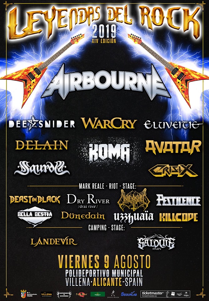 LEYENDAS DEL ROCK 2019: Cartel por días y entradas a la venta LEYENDAS DEL ROCK 2019: Cartel por días y entradas a la venta