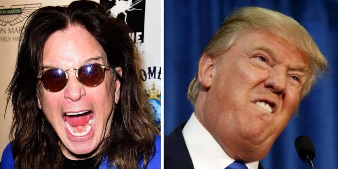 Ozzy Osbourne y Donald Trump OZZY OSBOURNE carga contra DONALD TRUMP por usar una canción sin permiso
