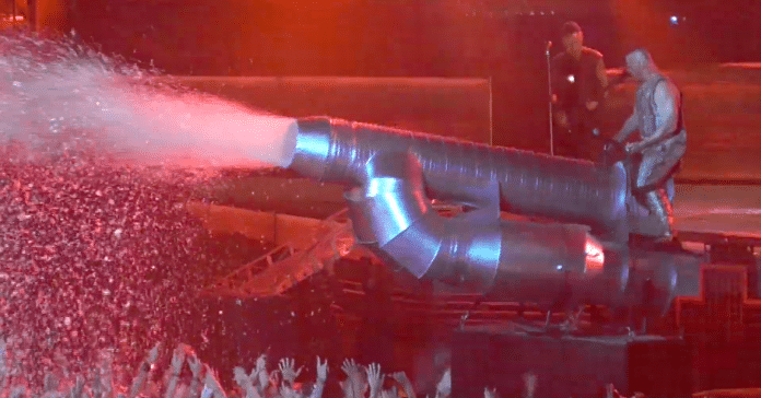 Rammstein en Barcelona. Foto: Youtube