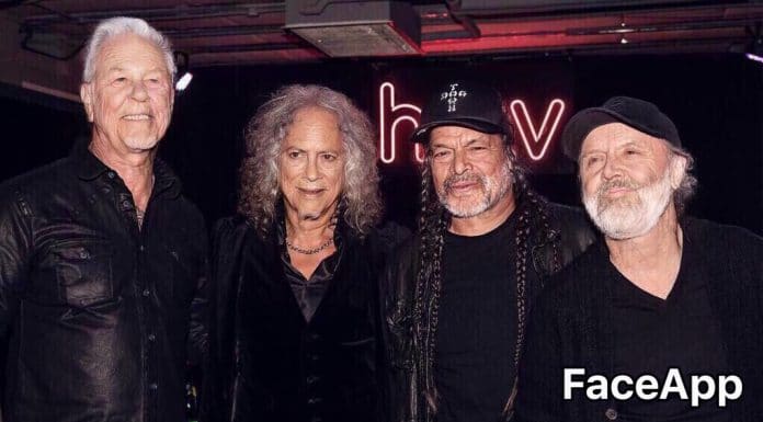 Metallica con FaceApp