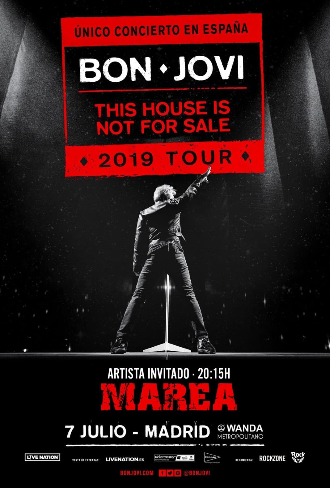 MAREA será el grupo invitado de BON JOVI en el Wanda Metropolitano de Madrid