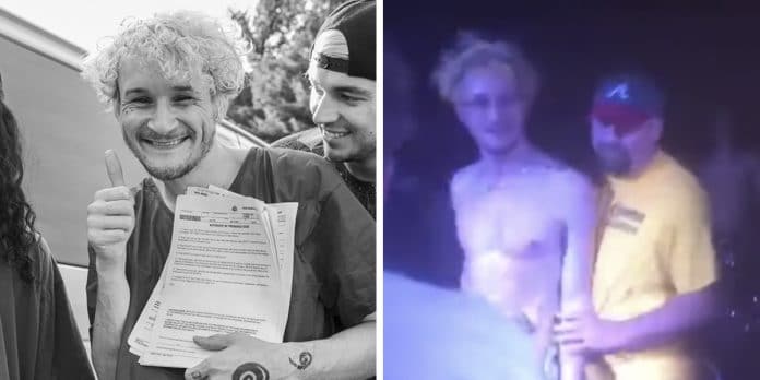 Justin Bonitz, Cantante de Tallah Cantante de TALLAH es ARRESTADO sobre el escenario y DESAPARECE durante horas (Video)