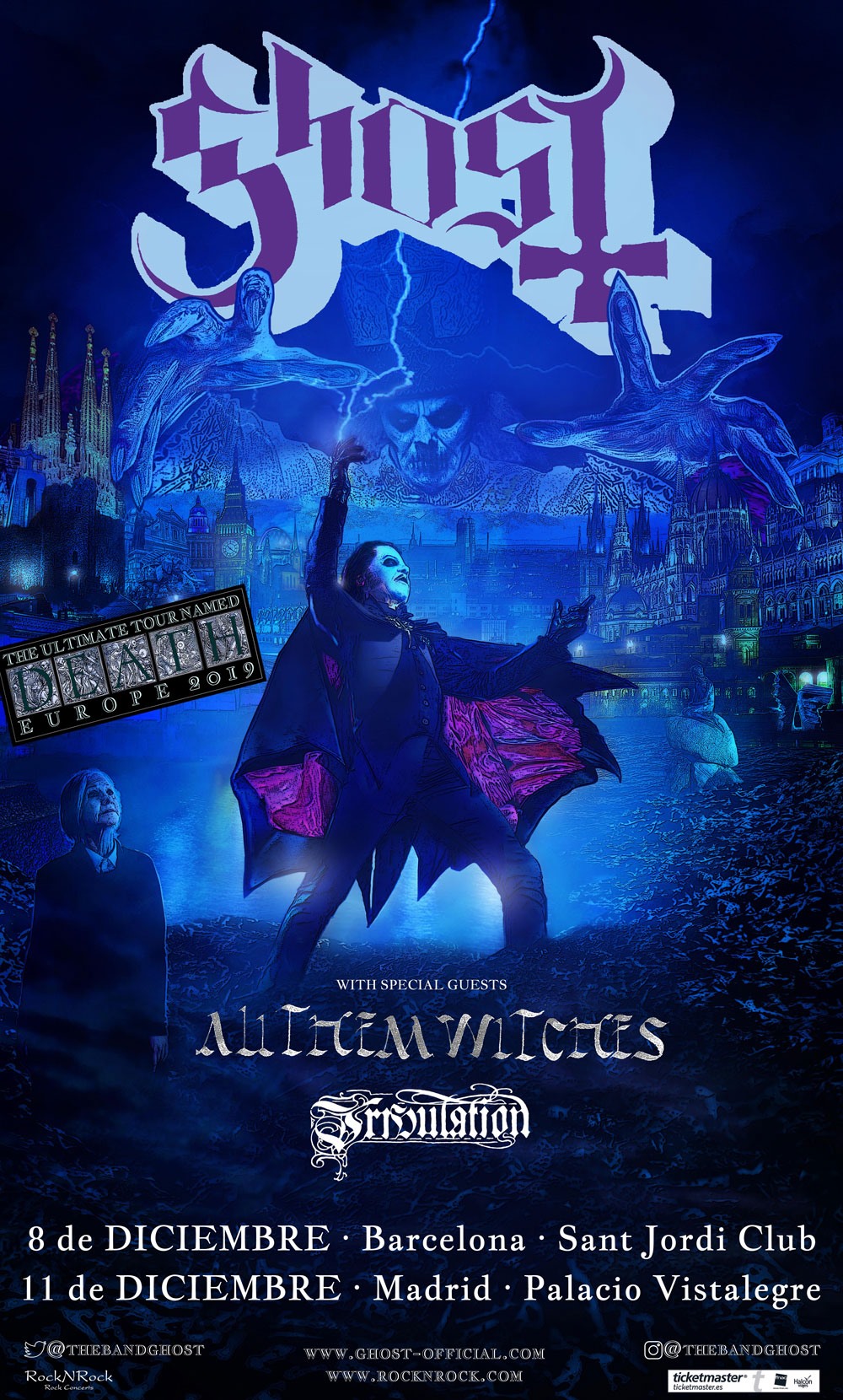 GHOST en Madrid y Barcelona en 2019: Entradas y más información GHOST en Madrid y Barcelona en 2019: Entradas y más información