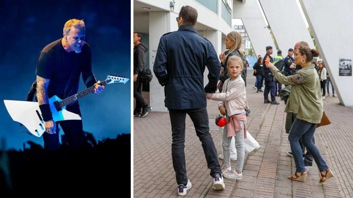 Estelle de Suecia en un concierto de Metallica. Foto: Henrik Brunnsgärd