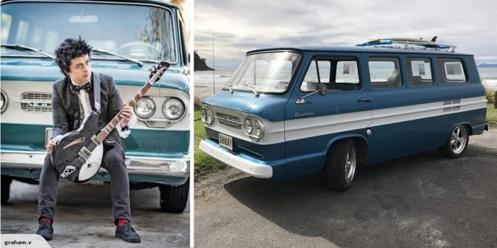 Billie Joe (Green Day) y su furgoneta Chrevolet de 1961