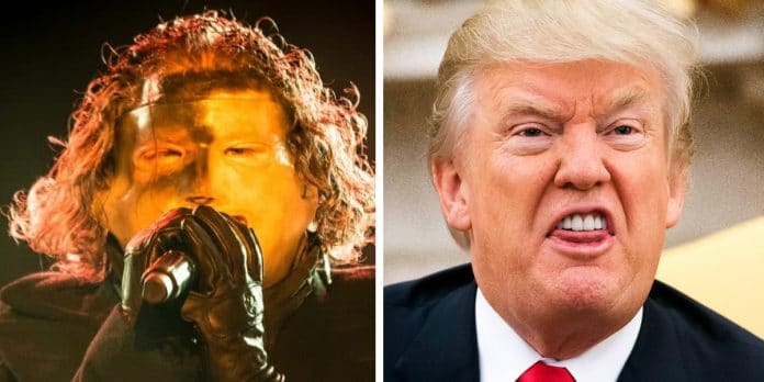 Corey Taylor (Slipknot) y Donald Trump. Foto Corey: Javier Aznar