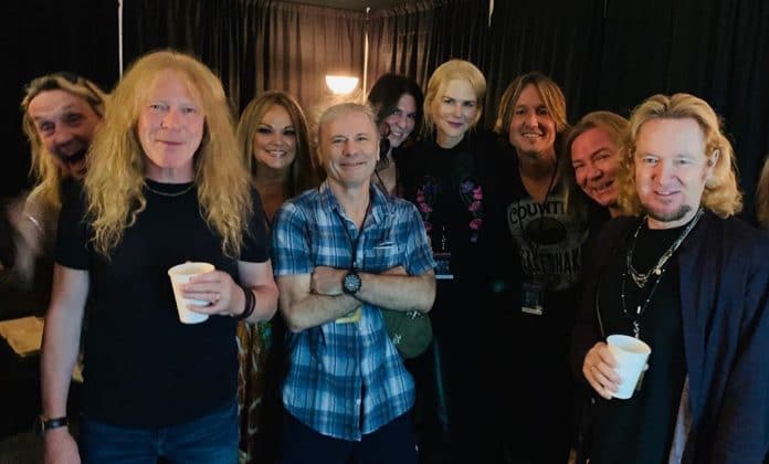 Iron Maiden con Nicole Kidman. Foto: Instagram Keith Urban