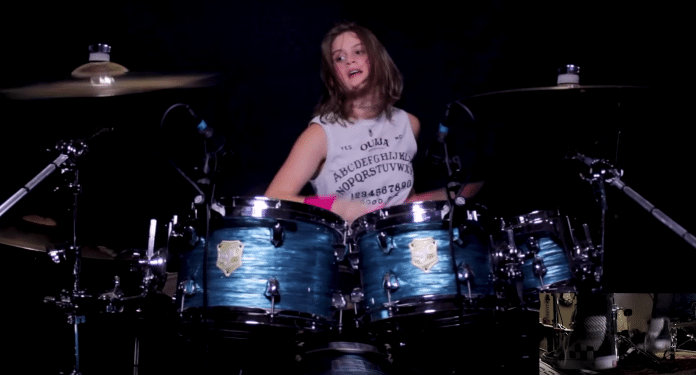 slipknot-bateria-nina Así toca esta chica de 14 años la batería de una canción de SLIPKNOT (Video)