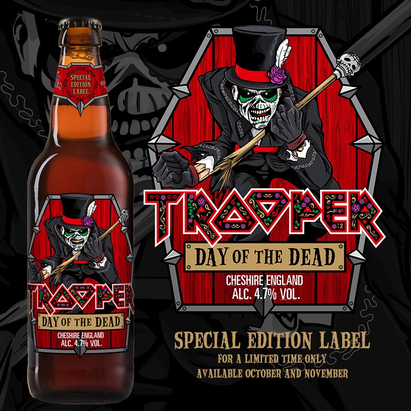 IRON MAIDEN pone a la venta una nueva cerveza por Halloween: "Day Of The Dead"
