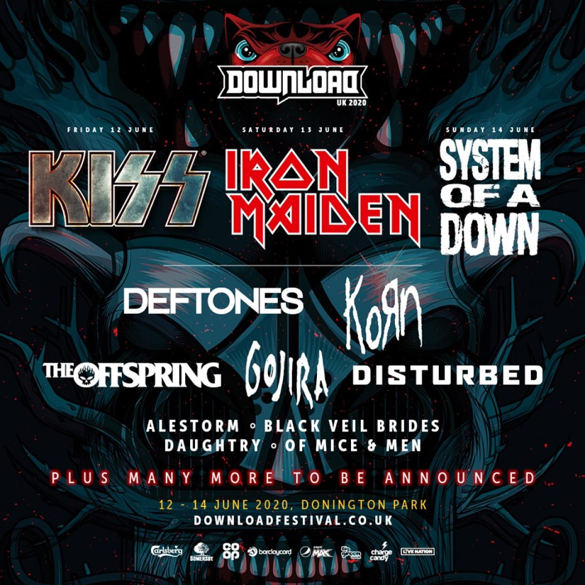 DOWNLOAD FESTIVAL UK 2020: IRON MAIDEN, SYSTEM OF A DOWN y KISS ...